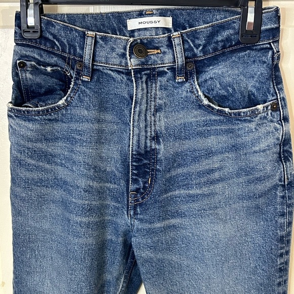 Moussy Vintage Jeans Women’s Size 24 Distressed Skinny 26” Inseam - Picture 3 of 12
